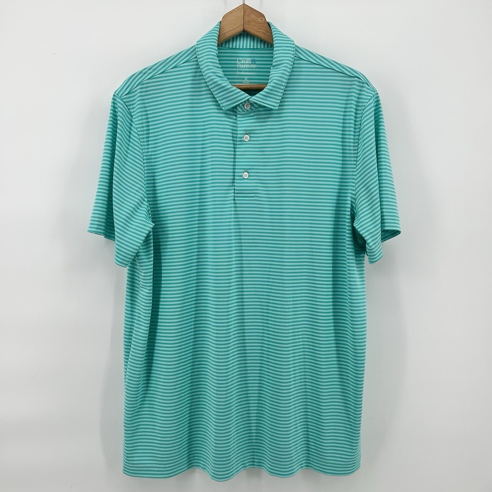 Croftโ & Barrow Polo Shirt Mens XL Quick Dry Golf Performance Casual Lightweight